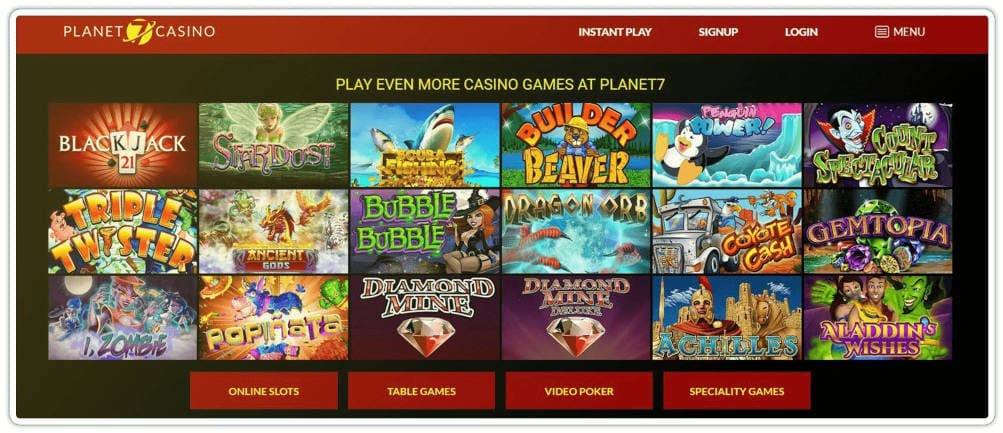 Play Pokie Slots at Planet 7 Casino