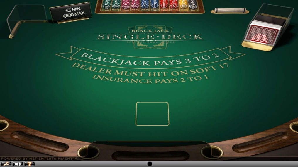 Free Blackjack Single Deck NetEnt