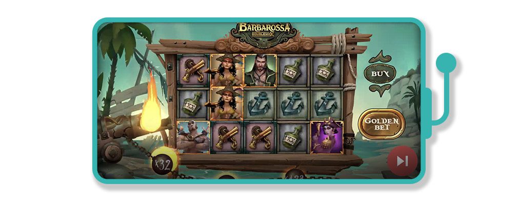 Barbarossa DoubleMax Pirate Slot Ygggdrasil